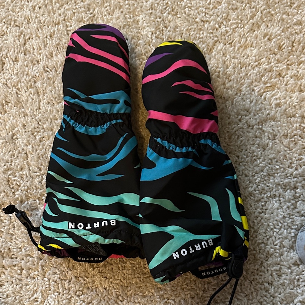 Burton toddler grommit Black and Multicolor Patterned Mittens
